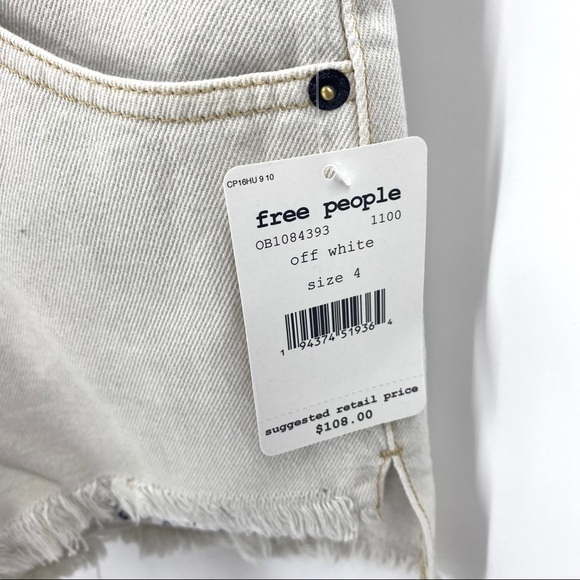 Free People Sunkissed Shortall Overalls NWT size 4 - Picture 6 of 12